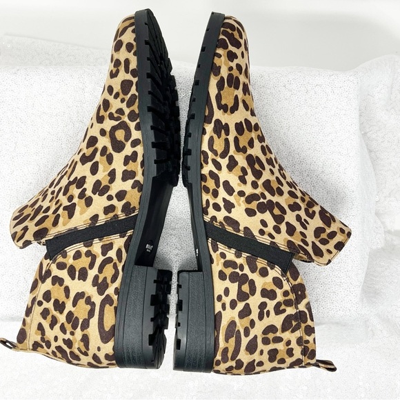 Dr. Scholl’s Rate Ankle Bootie Lepard tan/black shoes. - Picture 6 of 10